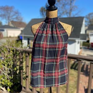 J crew plaid top size 2
